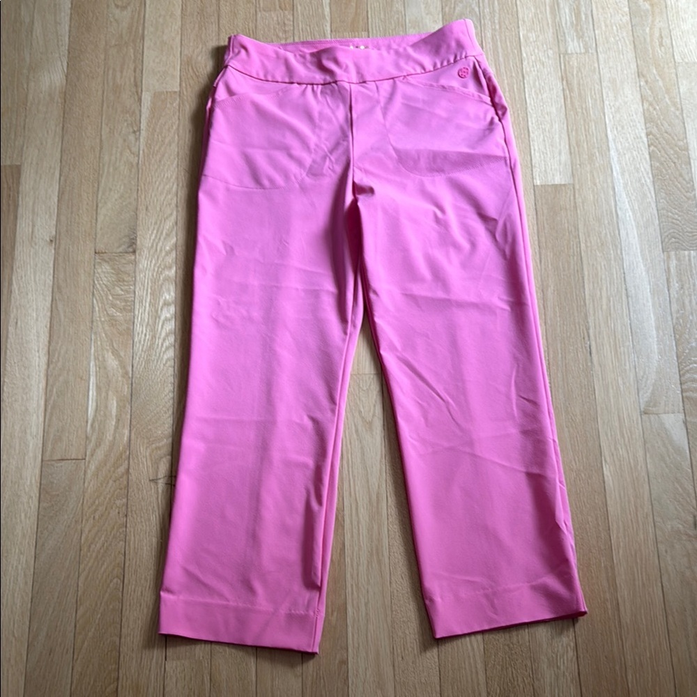Pink Lilly Pulitzer athletic pants wide leg